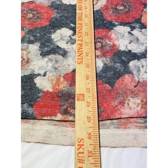 Soft Surroundings Womens Sz M Knit Sweater Floral Long Sleeve Stretch USA Made - Picture 7 of 7